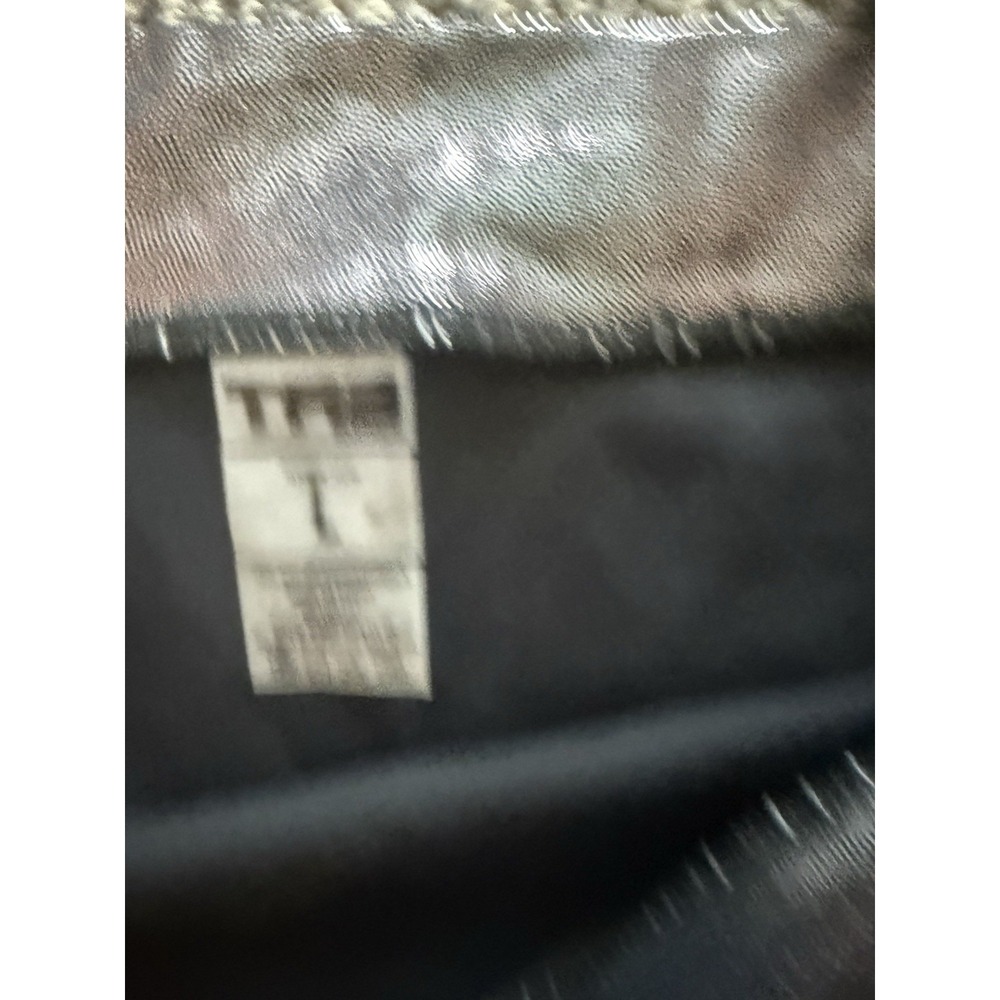 ta3 swimsuit Gunmetal large Metallic Ruched Cover Up Skirt - Picture 4 of 5